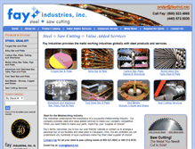Tablet Screenshot of fayindustries.com